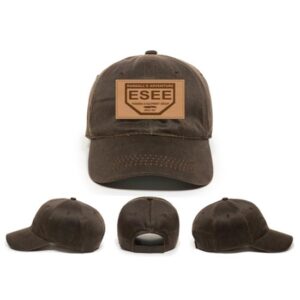 brown hat