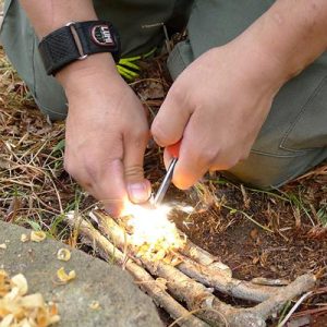 creating fire with woods